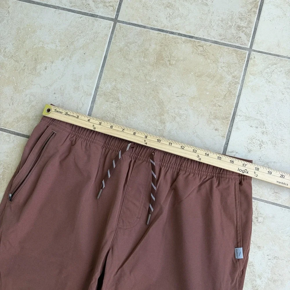 LL Bean Pants Mens Large Brown Multisport Performance Stretchy Baggy 30" NWT - Picture 10 of 14